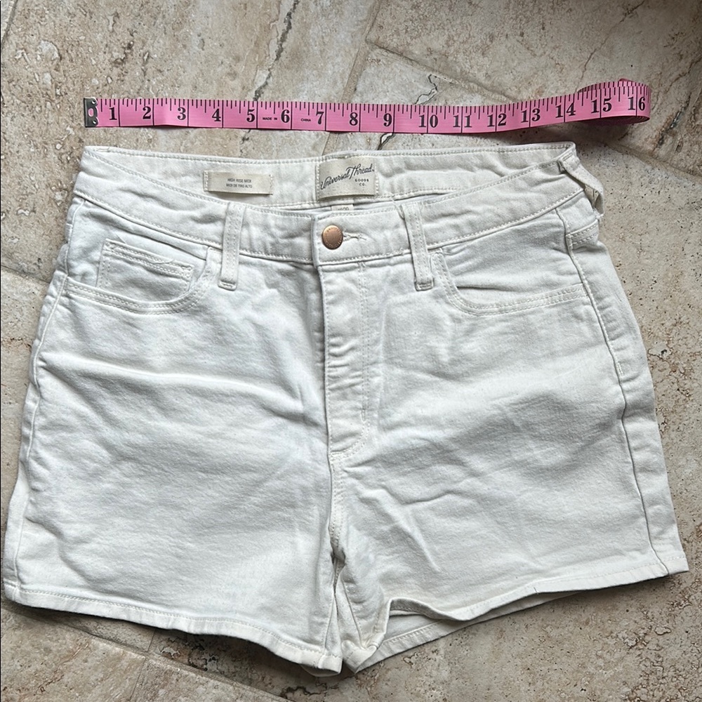 Universal Thread White High Rise Jean Shorts